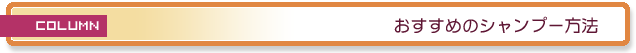 おすすめシャンプー方法